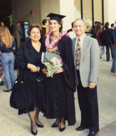 Pepperdine University Graduation December 11, 1992 - Mom And Dad And Me